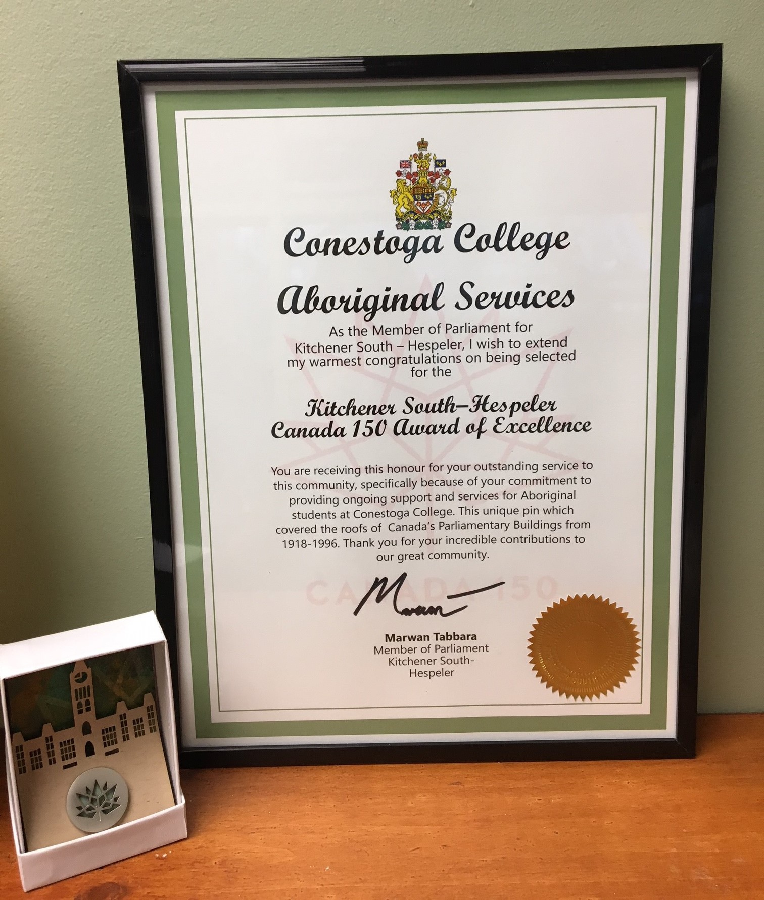 Conestoga College - Canada 150 Award Aboriginal Services.jpg