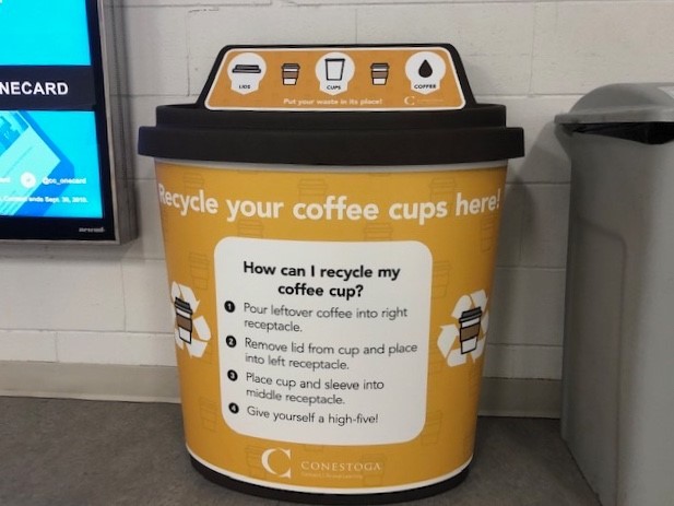 Conestoga College - Coffee cup recycling 2019.jpg