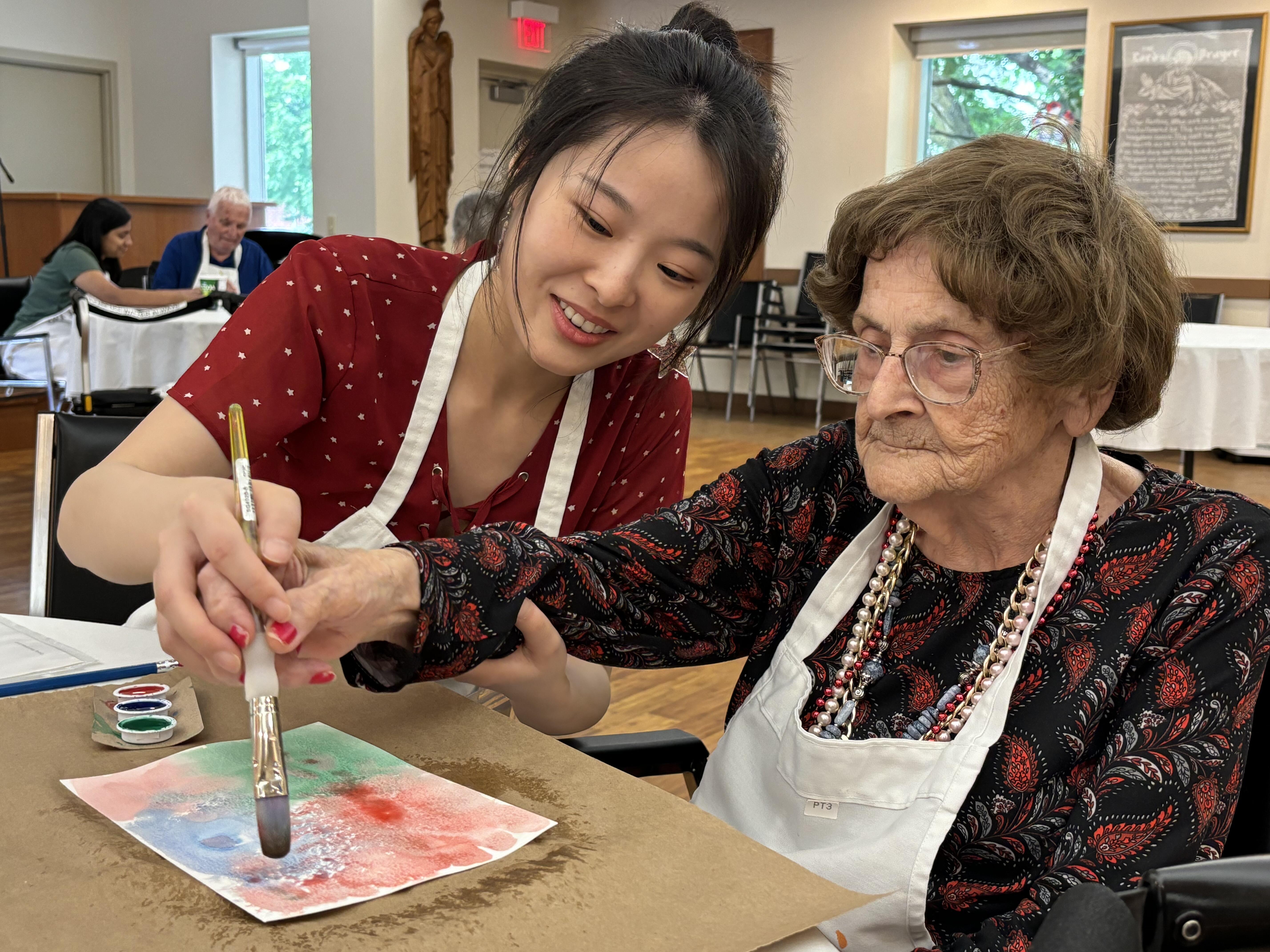 Intergenerational Connections art therapy program