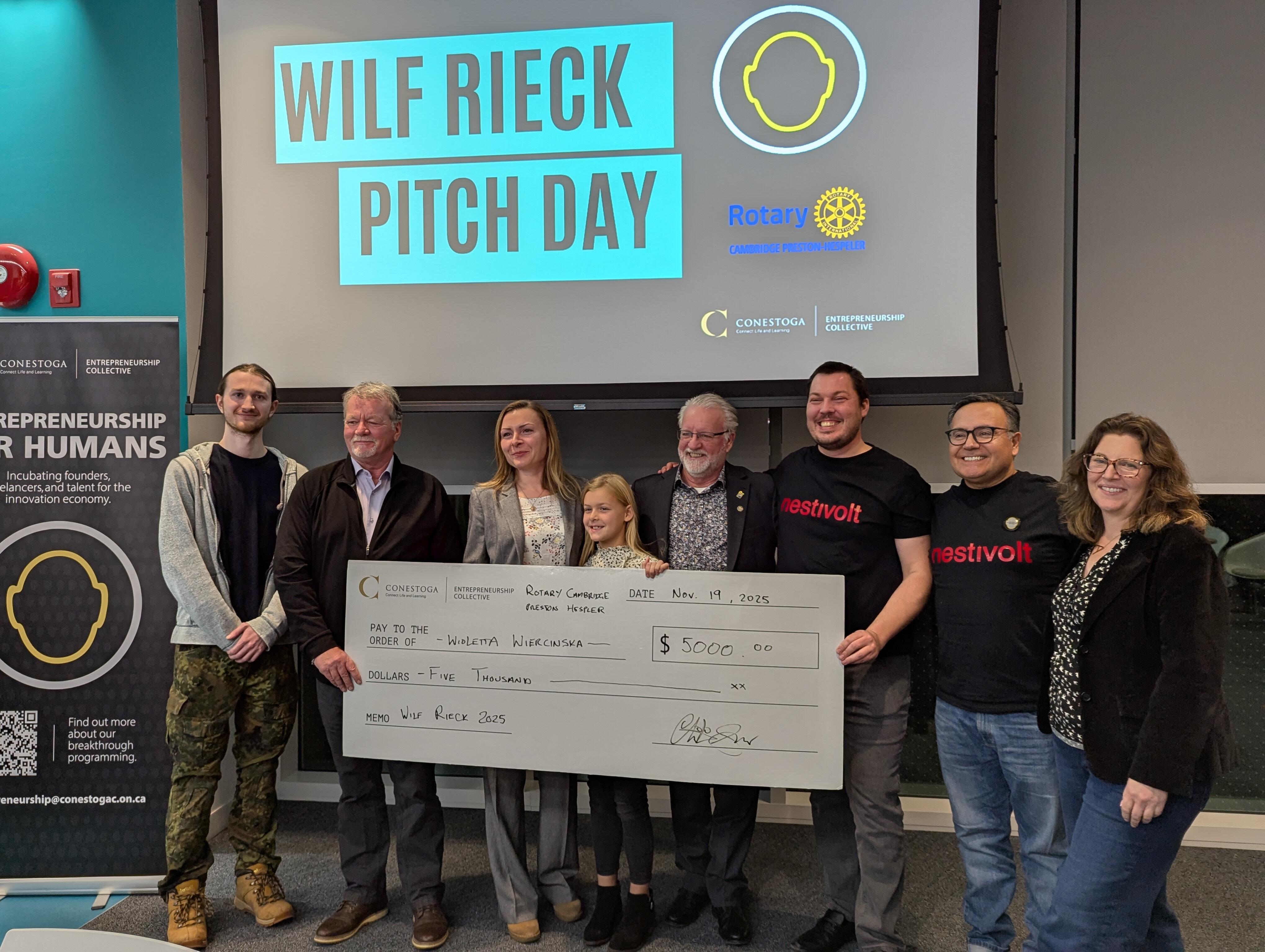 Wilf Rieck Pitch Day winners